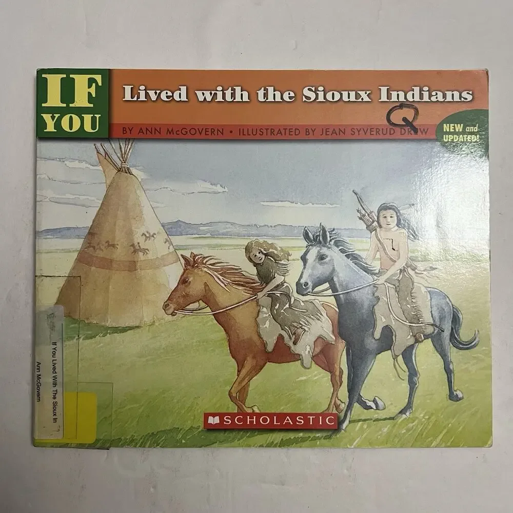 If You Lived With the Cherokee and If You Lived with the Sioux Indians Set of 2